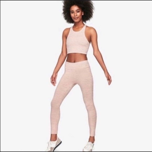 Outdoor Voices Tech Sweat 3/4 Leggings in Beach pink - Picture 13 of 13
